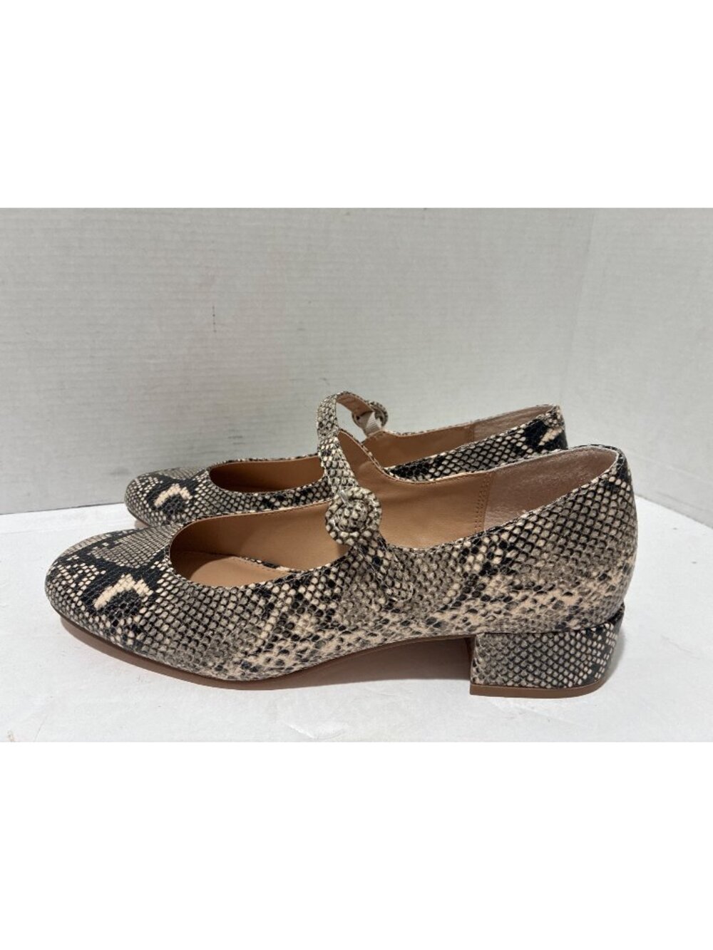 Steve Madden Jodee Women's Shoes Block Heel Mary Jane animal print size 8